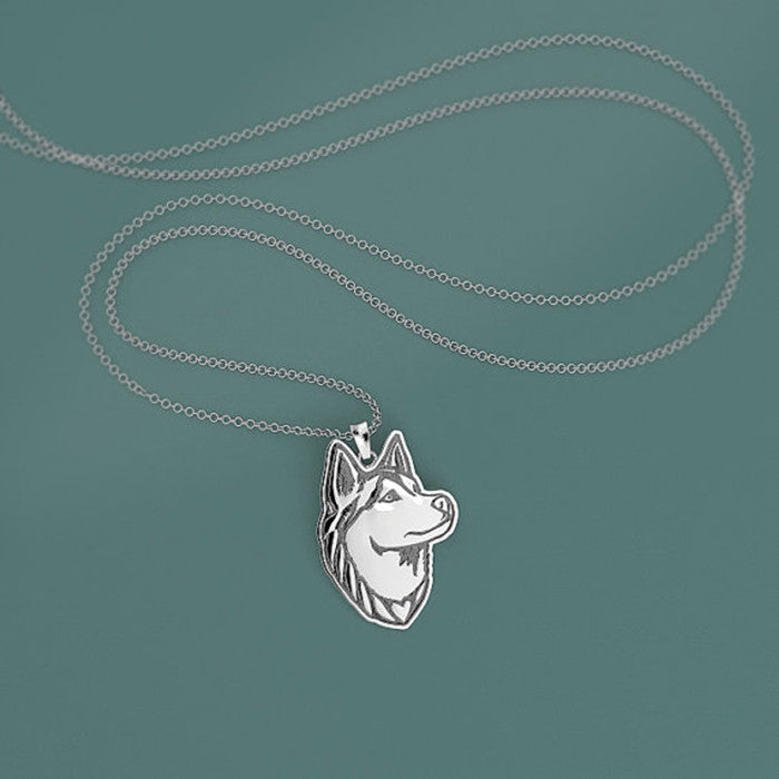 Handmade Siberian Husky Pendant