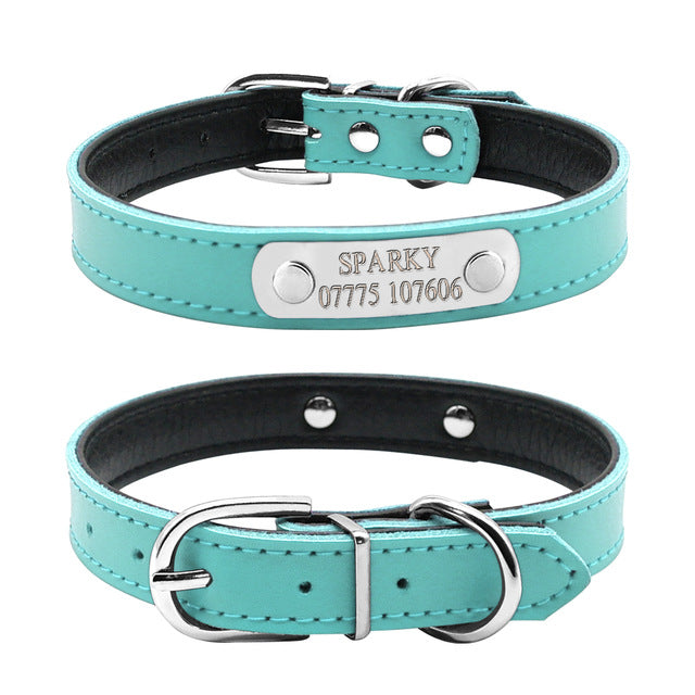 Leather Personalized Dog Collars