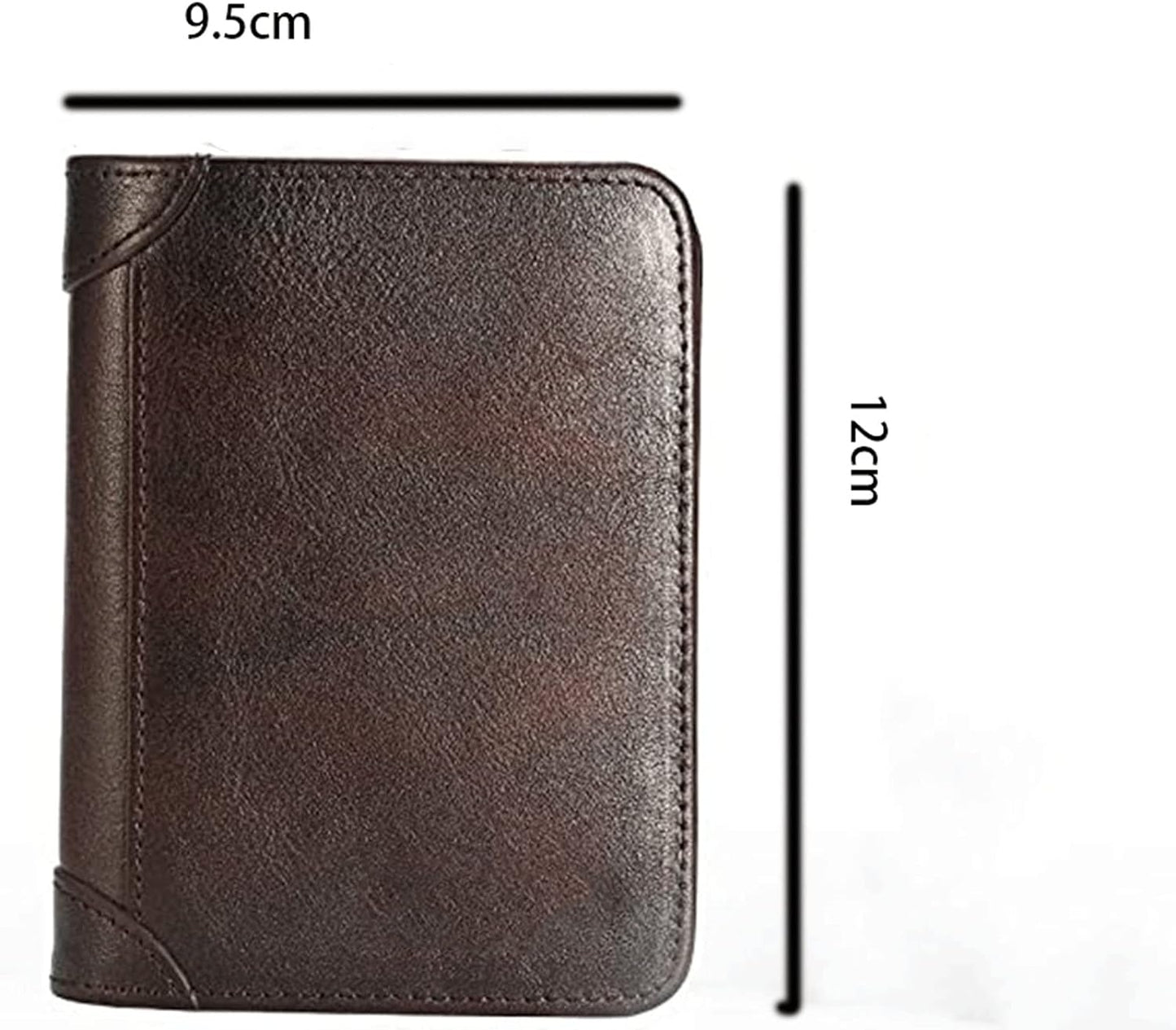 RFID Genuine Leather Trifold ID Window Men's Wallets