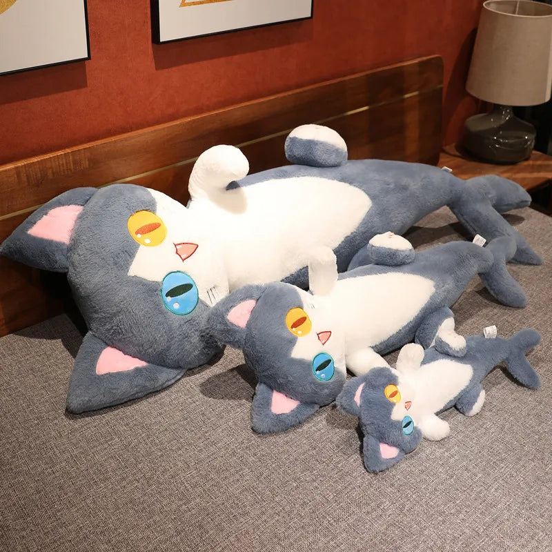 Half Dolphin Half Cat Plushie Toy