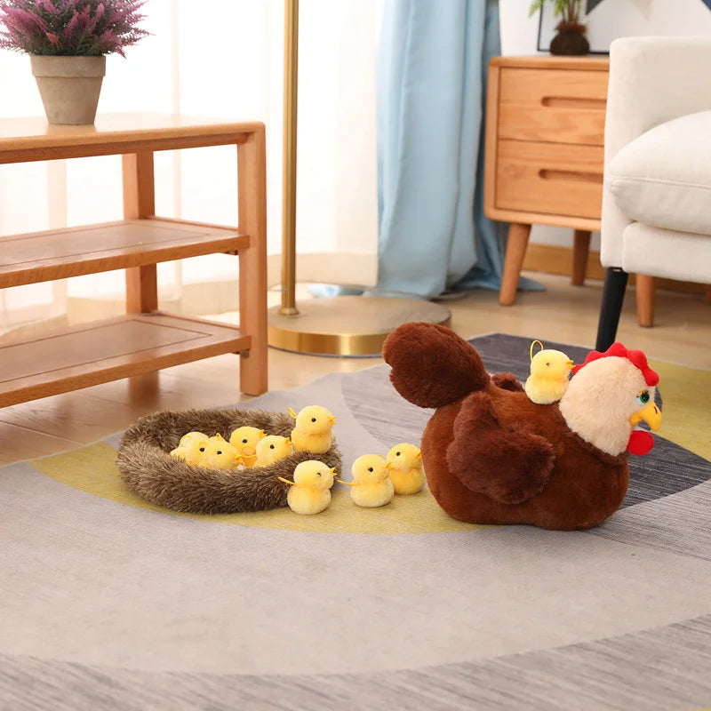 Chick Family Nest Plush Toy