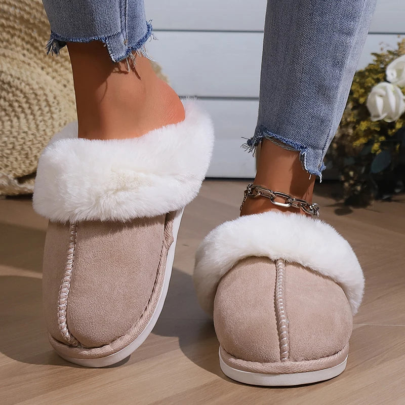 Winter Cozy Fur Slippers
