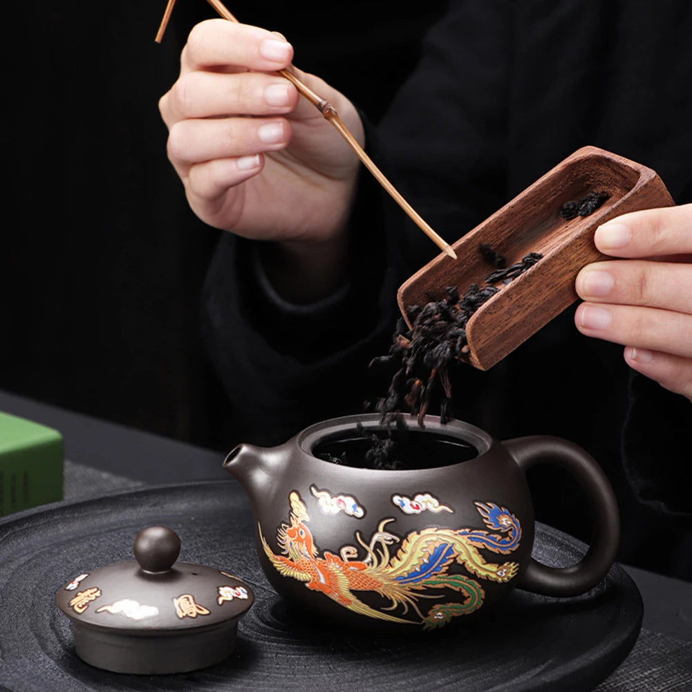 Dragon Phoenix Color Changing Teapot