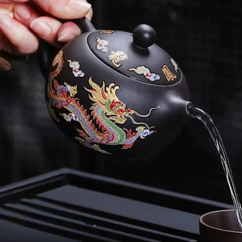 Dragon Phoenix Color Changing Teapot