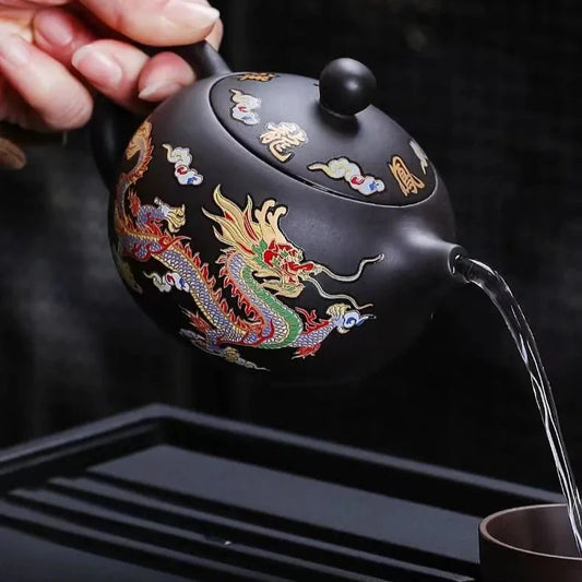 Dragon Phoenix Color Changing Teapot