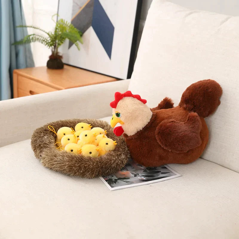 Chick Family Nest Plush Toy