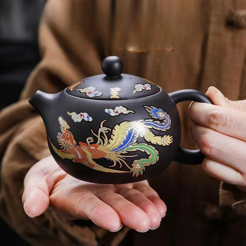 Dragon Phoenix Color Changing Teapot