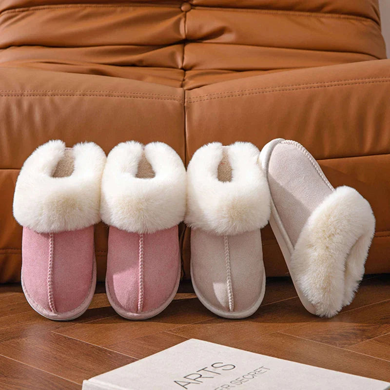 Winter Cozy Fur Slippers