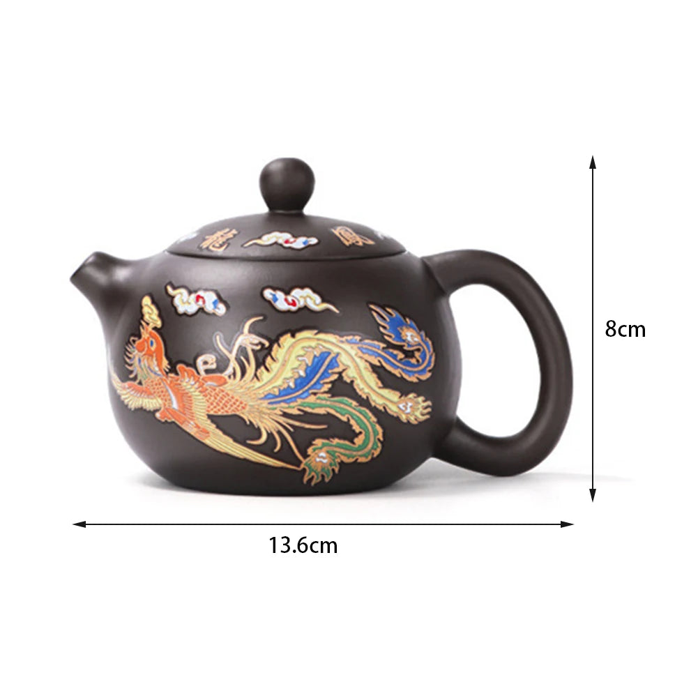 Dragon Phoenix Color Changing Teapot