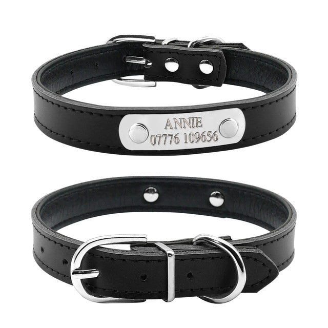 Leather Personalized Dog Collars