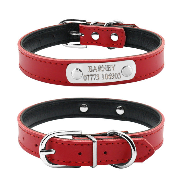 Leather Personalized Dog Collars